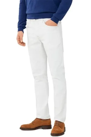 Hackett Męskie dżinsy GMD Texture Chino Beżowe (Ecru White), 36W/28L, , 36W / 28L