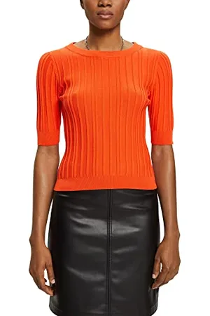 ESPRIT Damski sweter 023EE1I319, 635/pomarańczowo-czerwony, XXS, , XXS