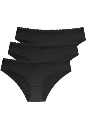 Dorina Damskie majtki Classic Hipster, bawełna organiczna, Naomi, kość słoniowa, beżowy, różowy, szary, czarny, , XXL