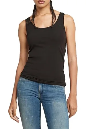 G-Star RAW Damski top Basic Round Neck Tank Top, Czarny (Black D07210-3310-990), L