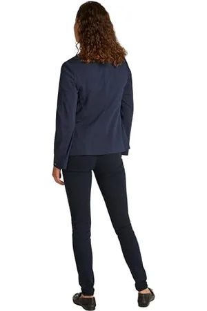 Tommy Hilfiger Damska dzianina PIQUE SLIM SB BLAZER WW0WW44744, niebieski, 32, , 58