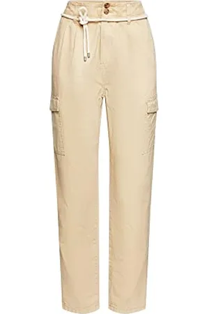 ESPRIT Damskie spodnie 022EE1B311, 285/SAND, normalne