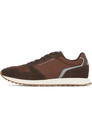 Tommy Hilfiger Męskie buty sportowe New Runner EVA Mix Flag FM0FM05454, brązowe, 38 EU, , 40 EU