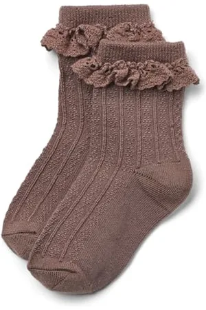 WHEAT Unisex dziecięce skarpety wełniane Lace Nora, , 29-32