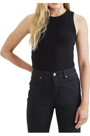Dockers Rib Knit Tank Tees Beautiful Black, , S
