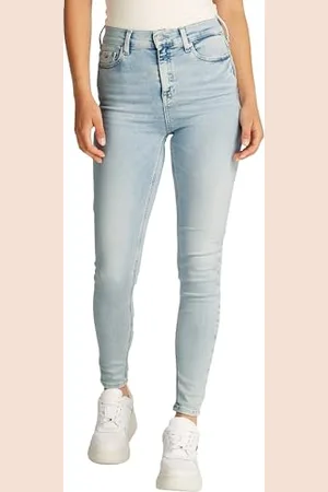 Tommy Hilfiger Damskie NORA MD SKN ANK ZIP BI1213 Skinny, Denim, 28W/30L, , 28W / 30L