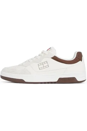 Tommy Hilfiger Męskie trampki TJM Cupsole Leather Mix EM0EM01566, białe, 45 EU, , 45 EU