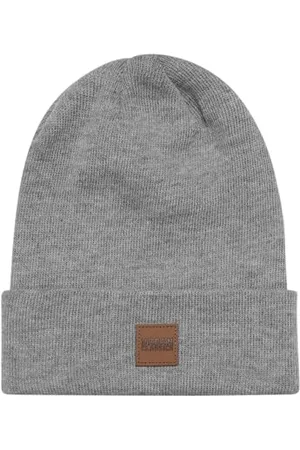 Urban classics Uniseks Leatherpatch Long Beanie Czapka Zimowa