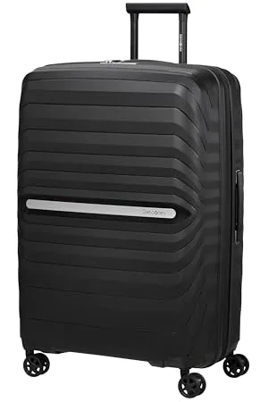 Samsonite Neo Flux - Spinner L, Rozszerzalna walizka, 75 cm, 109/121 L, (Black)