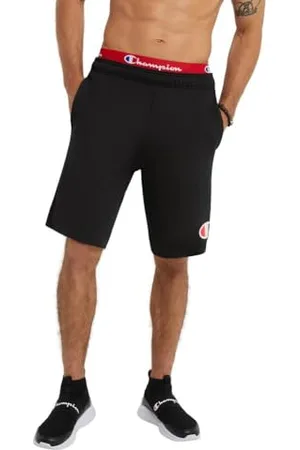 Champion Autentyczne bawełniane spodenki męskie z kieszeniami czarne_średnie, , 3XL duże rozmiary