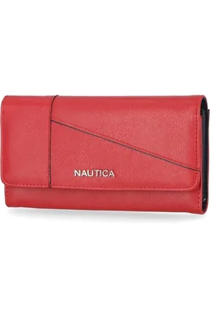 Nautica Money Manager RFID cienki i mały portfel dla kobiet, etui na karty kredytowe z portmonetką i portfelem na zamek błyskawiczny, damski organizer na uchwyt, One Size