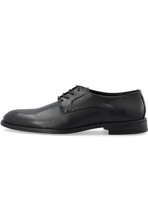 Bianco Męska skóra BIABYRON Derby Oxford, czarna 6, 42 EU, , 42 EU
