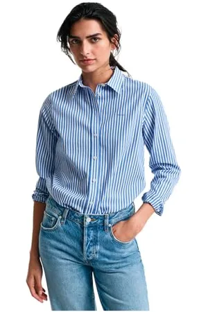 GANT REG CLASSIC POPLIN STRIPED SHIRT, , 36