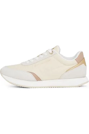 Tommy Hilfiger Damskie trampki Essential Runner FW0FW08332, beżowe, 3,5 UK, , 36 EU