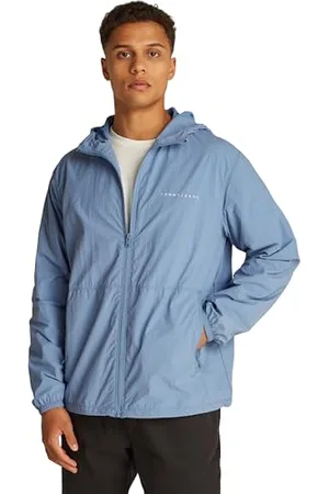 Tommy Hilfiger Męska kurtka wiatrówka TJM WINDBREAKER EXT, niebieska, S, , S