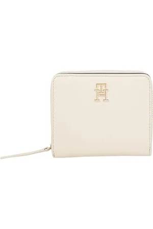 Tommy Hilfiger Damski portfel TH LOGOTAPE MED ZA AW0AW17408 Zip Around Wallet, BEŻOWY (trzcina cukrowa), OS, , OS