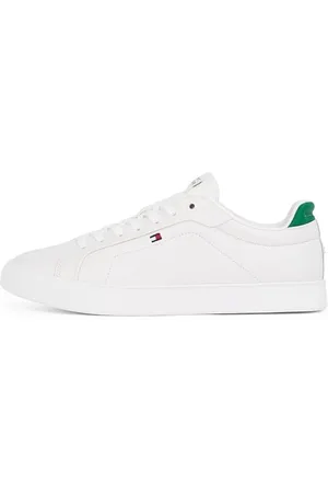 Tommy Hilfiger Męska koszulka ICON COURT PINPERF LTH Low Top, BIAŁY (Ecru), 11 UK, , 46 EU