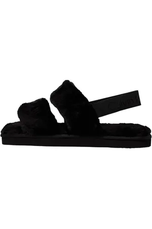 Calvin Klein Jeans Damskie domowe buty domowe na rzepy YW0YW01595, buty domowe, czarne (potrójne czarne), 38 EU, , 38 EU