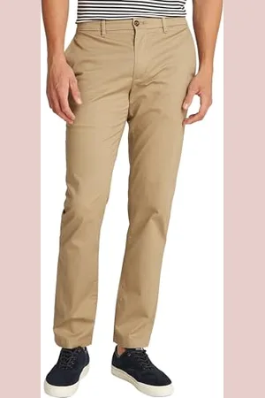 Tommy Hilfiger Męski Denton Printed Structure Chino MW0MW37717 Chino, Beżowy, 36W / 32L, , 36W / 32L