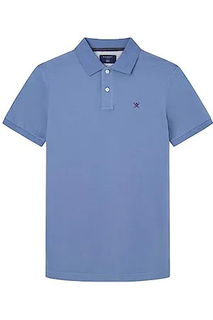 Hackett Męska koszulka polo z logo Slim FIT niebieska (Steel Blue), 3XL, , 3XL