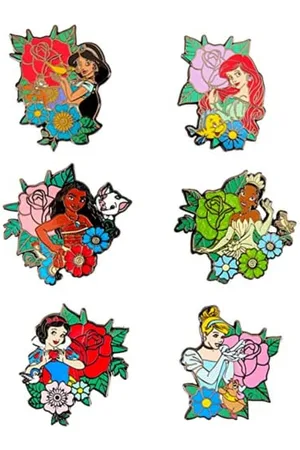 FUNKO Loungefly PIN - Disney - księżniczka - ślepa emaliowana przypinka zakup - emaliowane przypinki księżniczki Disneya - urocza kolekcjonerska nowość broszka - do plecaków i toreb, pomysł na prezent