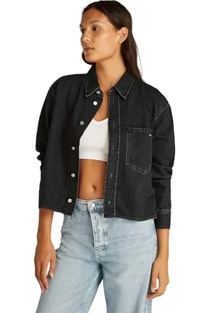 Calvin Klein CK JEANS Damska koszula dżinsowa CROPPED DAD J20J225517, , M, , M