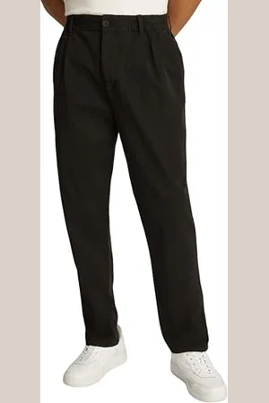 Tommy Hilfiger Męskie spodnie TJM ISAAC TWILL Casual PANT Inne spodnie na co dzień, czarne, M, , M