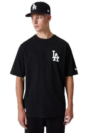 New Era Męskie koszulki i koszulki MLB ESSENTLS LC OS LOSDOD BLKWHI, , XXL