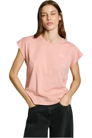 Pepe Jeans Damska koszulka BLOOMA Różowa (WASHED PINK), XS, , XS