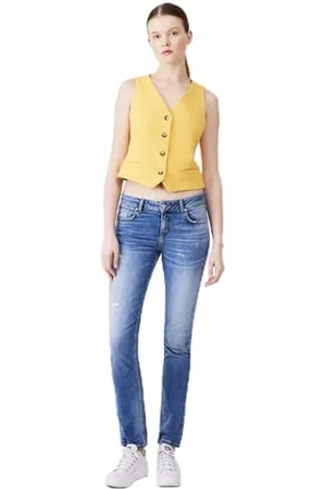 LTB Jeans Aspen Y - Slim Fit ze średnią talią i zamkiem błyskawicznym w kolorze niebieskim z mieszanki bawełny - rozmiar W33L32, , 33W / 32L