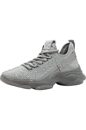 Steve Madden Maxima-R Fashion Sneaker, Grey, 6.5 M