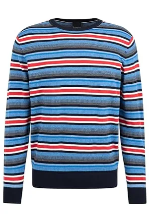 Bugatti Męski sweter okrągły dekolt, , 3XL