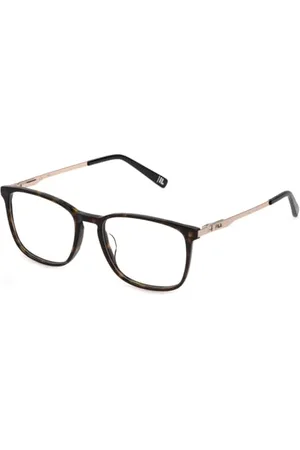 Fila VFI295 okulary Shiny Dark Havana, 53 dla mężczyzn, brązowe, wysoki połysk (Shiny Dark Havana)
