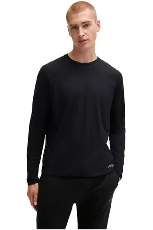 HUGO BOSS Męska piżama Reset z długim zestawem, czarna 1, M, , M