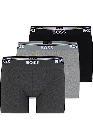 HUGO BOSS Mężczyźni Bokserki, Szary/Grafitowy/Czarny, L
