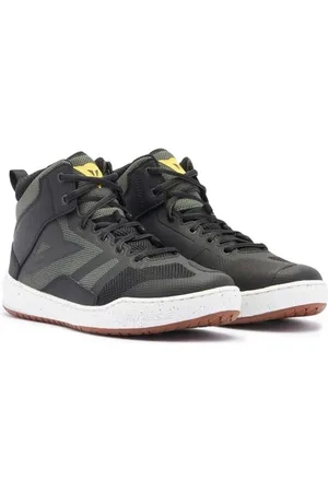 Dainese Suburb Air Shoes, letnie buty motocyklowe, tkanina męska, czarny/biały/zieleń wojskowa, 42 EU, , 42 EU