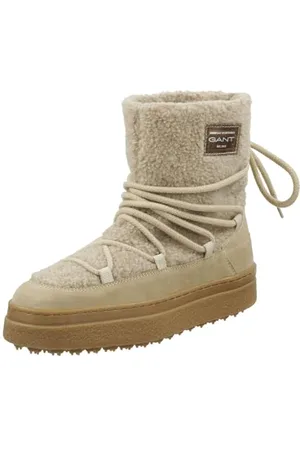GANT FOOTWEAR Damskie sztyblety SNOWHILL, szarobrązowe (taupe), rozmiar 37 EU, , 37 EU