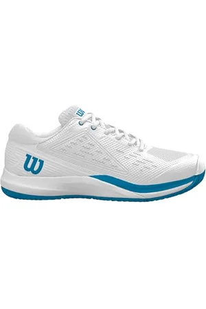 Wilson Męskie buty tenisowe Rush PRO ACE, białe/białe/niebieskie atomowe, 48 EU, , 46 EU