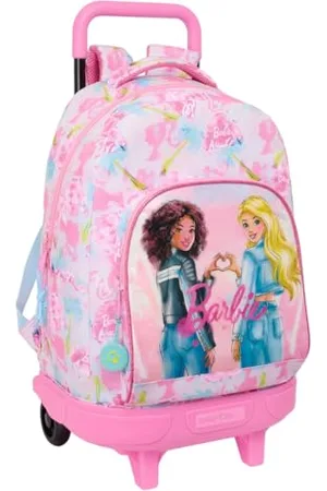 Safta BARBIE PAINTERLY Duży plecak na kółkach, kompaktowy, zdejmowany, idealny dla dzieci w różnym wieku, wygodny i wszechstronny, jakość i wytrzymałość, 33 x 22 x 45 cm, , M, Casual