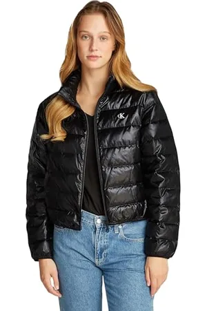 Calvin Klein Jeans Damska kurtka puchowa UL DOWN SHINE PUFFER J20J224698, czarna (Ck Black), XL, , XL