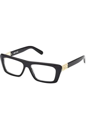 GCDS Unisex GD5018 receptujące oprawki do oczu, błyszczące, czarne, 53, , 53
