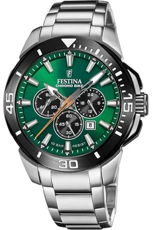 Festina Chrono F20641/A dwukolorowy zegarek rowerowy ze stali nierdzewnej, Klasyczny