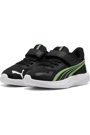 PUMA Unisex Baby Pounce AC+ INF Sneaker, czarno-wiosenna paproć biała, rozmiar 38 EU, Czarna paproć wiosenna biała, 23 EU