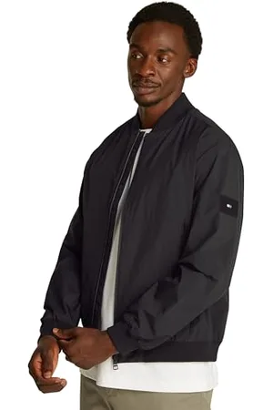 Tommy Hilfiger Męska kurtka bomberka marki BOMBER MW0MW39199, czarna, XS, , XS