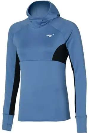 Mizuno Damski termalitowy z kapturem LS bieganie, , S