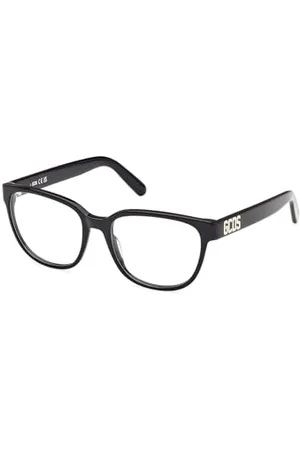 GCDS Unisex GD5034 receptujące okulary ramki, błyszcząca, czarna, 53, , 53