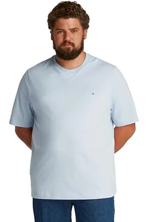 Tommy Hilfiger Damska koszulka BT-Essential REG FIT Solid TEE-B MW0MW39102 S/S, niebieska, XXL, , XXL