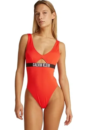 Calvin Klein Damskie ONE PIECE FASHION FIT Inne stroje kąpielowe, , XL, , XL