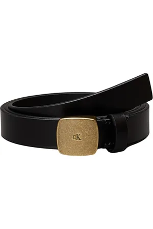 Calvin Klein 8719965074583 Damska klamra na co dzień 20 mm LV04K7007G stały pasek, czarny (czarny/złoty spadek), 125, , 125