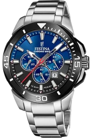 Festina Chrono Bike F20641/C Dwukolorowy zegarek ze stali nierdzewnej, Klasyczny